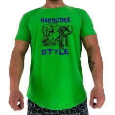 Camiseta Longline Manga Curta MXD Conceito Hardcore Style, EGG, Verde 