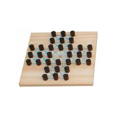 Brinquedos Educativos - Jogo Resta 1 - 20x20cm 32 Peças