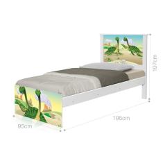 Cama Solteiro Casal Dinossauros