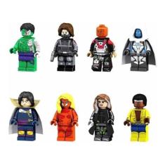 Boneco Blocos De Montar Hulk Vampira Invernal Luke Cage