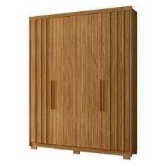 Guarda Roupa Casal Califórnia 4 Portas Ripado - Moval