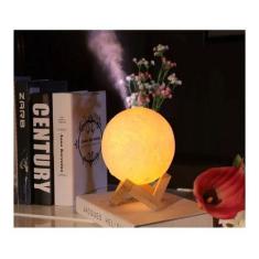 1 Umidificador Lua Abajur Cheia 3d 880ml Luminária 3 Cores - oem