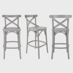 Conjunto 3 Banquetas Texas Gamma Móveis