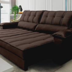 Sofá Retrátil e Reclinável 3 Lugares 270 Cm Ferrara