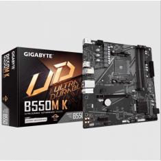 Placa Mae Gigabyte B550m, Am4 4xddr4(máx128gb), 4 Sata, 1 M.2, 2xusb 3.2, 4xusb 2.0, 1xhdmi