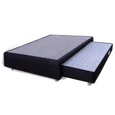 Cama Box Casal + Colchão Auxiliar Espuma D28 Bicama bf Colchões 138x188x37cm
