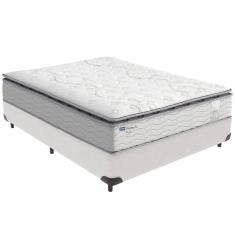 Cama Box Branco E Colchão Amsterdã Molas Ensacadas Casal Probel