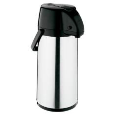 Garrafa Térmica Exclusiva Soprano em Aço Inox 2,5 Litros, 2,5L, Preto 