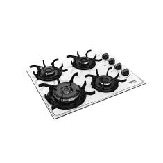 Cooktop 4 Bocas a Gás Itatiaia Itamaster com Tripla Chama Acendimento Superautomático Branco Bivolt