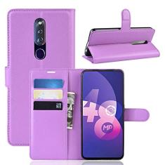 Capa para Oppo F11 Pro, capa carteira com suporte de couro PU Manyip para Oppo F11 Pro, capa de proteção de telefone estilo empresarial, capa com [compartimentos para dinheiro e cartão]