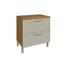 Balcão de Cozinha Princesa 1 Porta Basculante e 1 Gaveta c/ Tampo 80cm