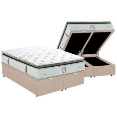 Cama Box Baú King + Colchão Herval Imperatore C1655 Molas Ensacadas 19