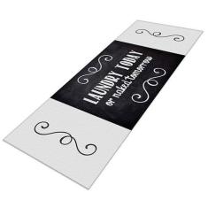 Tapete Passadeira Laundry Today Antiderrapante-Preto-50 x 180 - Style 