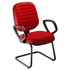 Cadeira Diretor Com Braços Linha Blenda Base Fixa em S - Design Office
