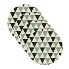 Sousplat Formas Triangular - NSW, Sem base, 4 Peças