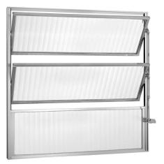 Janela De Aluminio Basculante 60x100cm Ecosul Esquadrisul Preto