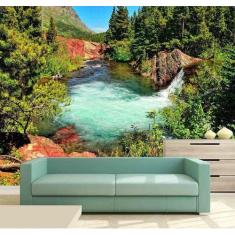 Papel de Parede Cachoeira 3D 2M² na 069 - Voce Decorando