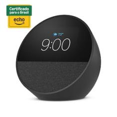 Echo Spot (2024) com Alexa, Despertador Inteligente com Som Vibrante – Preto
