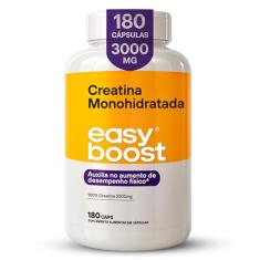 Creatina Monohidratada 100% Creatine Easy Boost Pura 180caps