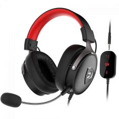 Headset Gamer Redragon Icon, 7.1 Surround, Drivers de 50mm, USB/3.5mm, Preto/Vermelho
