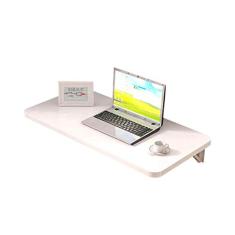 Mesa Plegable Para Computadora Portátil Montada En La Pared Mesa De Comedor Plegable Para Espacios Pequeños Panel A Base De Madera Blanca Escritorio Para Computadora De Oficina En
