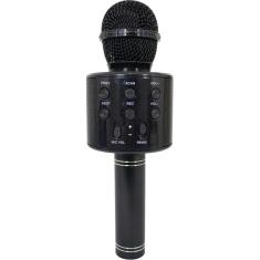 Microfone Infantil Bluetooth Para Karaokê Spring Kids Preto