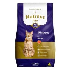 Ração Seca Nutrilus Pro Salmão para Gatos Adultos Castrados - 10,1 Kg