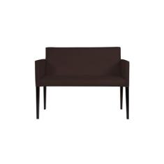 Namoradeira Decorativa Nina Estilo Retrô em Tecido Suede - Marrom - RU