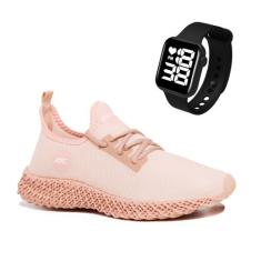 Tenis Feminino Cross Esport Treino Leve Enerzy Com Relogio Quadrado - 