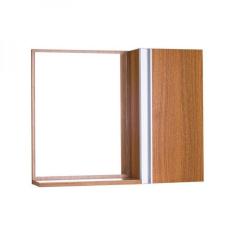 Espelho para Banheiro com Armário Freijó Barra Vertical