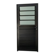 Porta Basculante Super 25 Vidro Boreal 210x86cm Brimak Preto