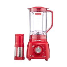 Liquidificador Mondial L99-fr Turbo Power 500w Com 3 Velocidades Vermelho 220v