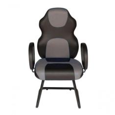 Cadeira Gamer Interlocutor Linha Gamer Racing Cinza - DESIGN OFFICE MÓ