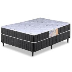 Cama Box Casal Conjugado Granada Umaflex Preto/branco Flor - UMAFLEX C