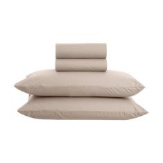 Jogo de Lençol Casal Home Style Essencial, BEGE, CASAL
