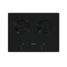 Cooktop Linear 2 Bocas Venax Arena Preto Gas Glp
