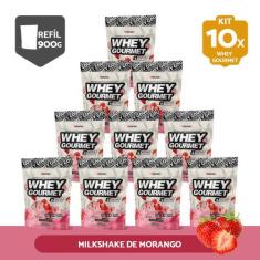 Kit 10X Whey Protein Gourmet 907g Refil - FN Forbis Nutrition, Único, 