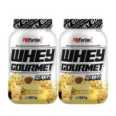 Kit 2X Whey Protein Gourmet 907g Pote - FN Forbis Nutrition, Único, Mo