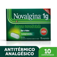 Novalgina 1g Analgésico e Antitérmico 10 comprimidos 10 Comprimidos