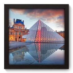 Quadro Decorativo - Louvre - 22cm x 22cm - 038qnmap