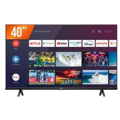 Smart TV Android LED 40&quot; Full HD TCL 40S615 com Google Assistant 2 HDMI 1 USB Wi-Fi Bluetooth