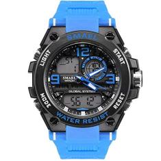 Relógio Militar Digital Smael Elegante Diversas cores 1603 à prova d´água (Azul)