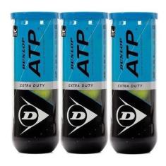 Bola de Tênis Dunlop ATP - Pack com 3 Tubos