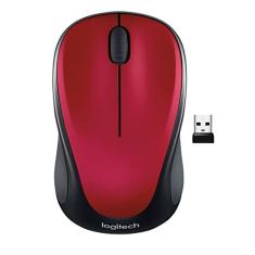 Logitech Mouse sem fio M317, 2,4 GHz com receptor USB, rastreamento óptico de 1000 DPI, bateria de 12 meses, compatível com PC, Mac, laptop, Chromebook - vermelho
