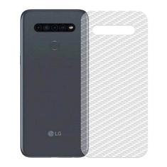 Película Traseira Adesivo Skin Fibra Carbono Compatível com LG K41S