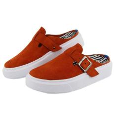 Tenis Feminino Slip On Calce Facil Camurça Ajuste Fivela Palmilha Em Gel Solado Emborrachado