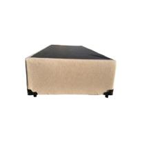 Base Box Solteiro Linhão Bege