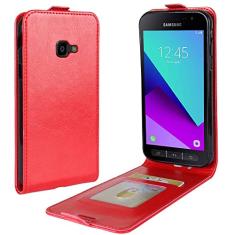 Capa para Galaxy Xcover 4s, capa para Galaxy Xcover 4, capa flip vertical fina de couro PU, capa protetora com fecho magnético com compartimento para cartão para Samsung Galaxy Xcover 4s/Galaxy Xcover