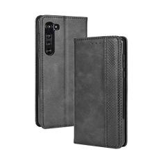 Capa para Moto Edge, carteira de couro com suporte flip para Moto Edge, capa magnética retrô para celular, capa carteira com compartimentos para cartões