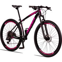 Bicicleta aro 29 raider z3x pro 12 vel  freio hidráulico susp. com trava no guidão-Unissex